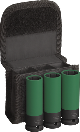 Set Kunci Sok Impact Bosch PRO dengan penutup PET, 1/2 inci, 3 buah.